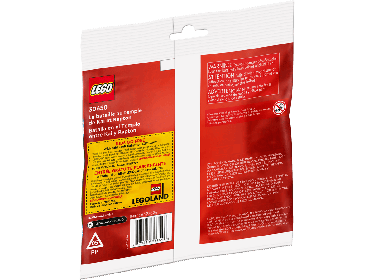 sealed polybag back - barcode/warnings, set number 30650