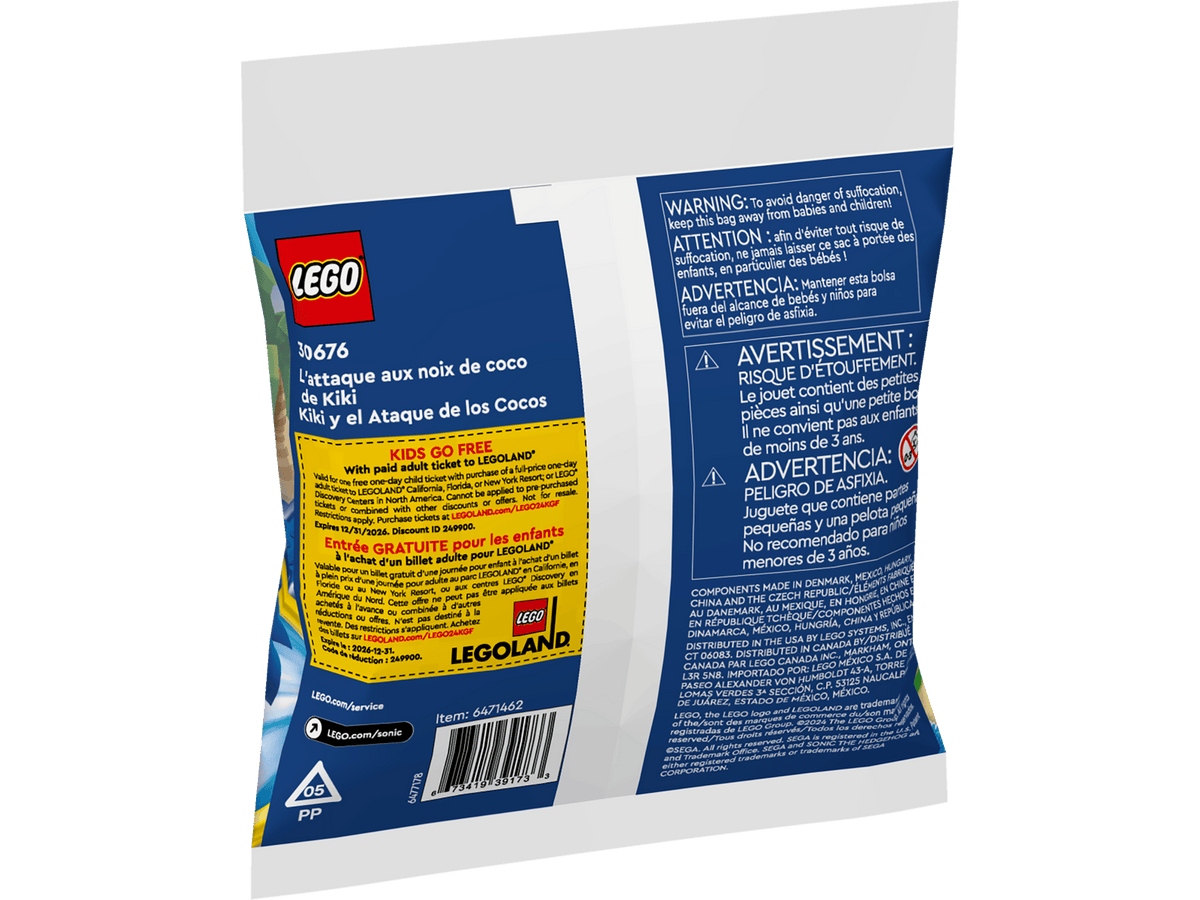 sealed polybag back - barcode/warnings, set number 30676