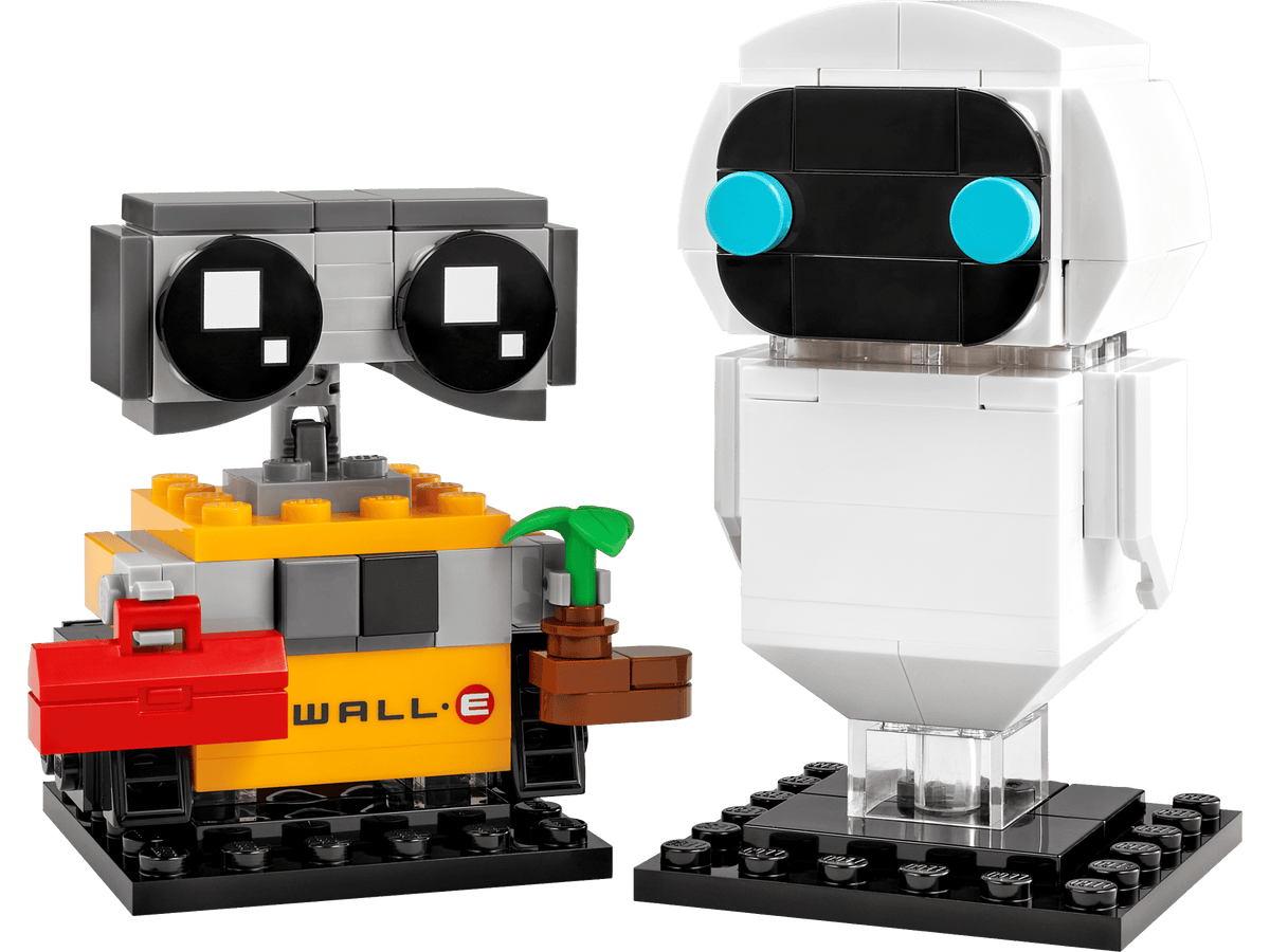 LEGO 40619 EVE & WALL-E — the two brick-built robots