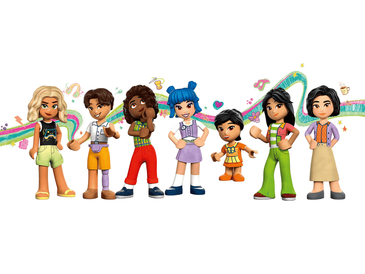the seven Friends characters included