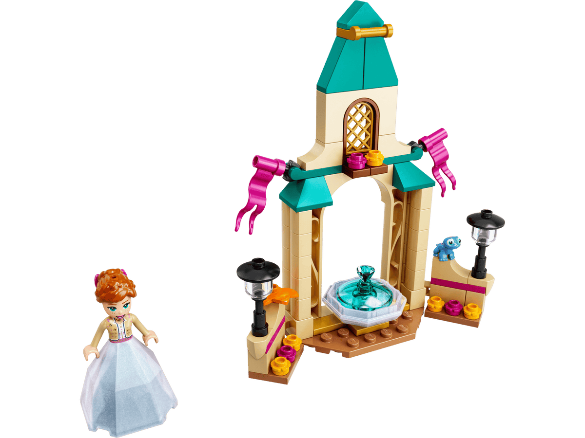 built courtyard render with Anna mini-doll