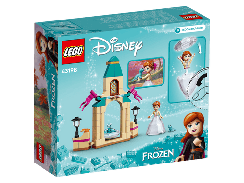 sealed box BACK - set number 43198, feature panels, Frozen banner