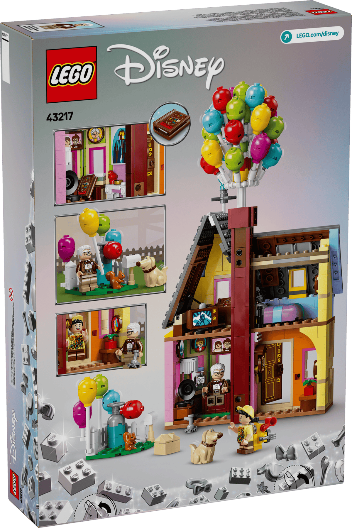 sealed box back - set number 43217, feature panels