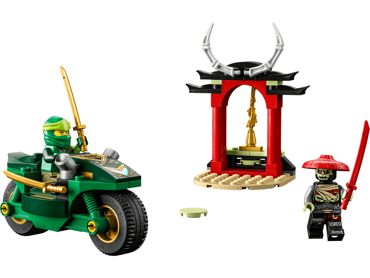 LEGO 71788 Lloyd's Ninja Street Bike — bike, bone temple and minifigures