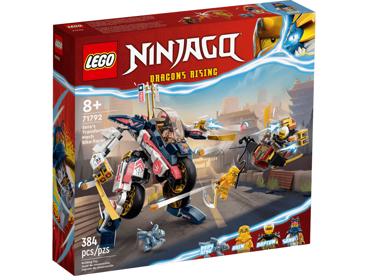 LEGO 71792 Sora's Transforming Mech Bike Racer — box front