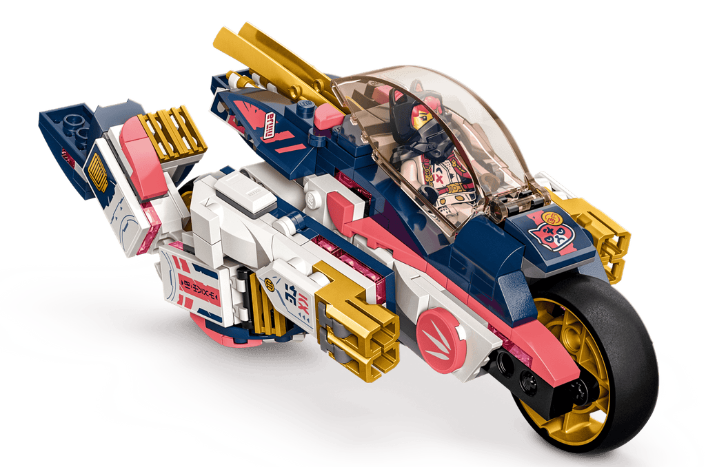 LEGO 71792 Sora's Transforming Mech Bike Racer — bike from the side