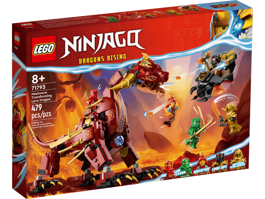 LEGO 71793 Heatwave Transforming Lava Dragon — box front