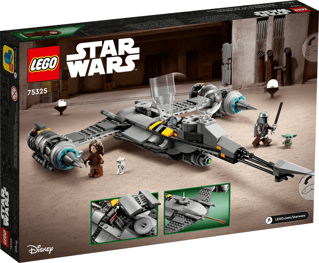 sealed box BACK - set number 75325, feature panels