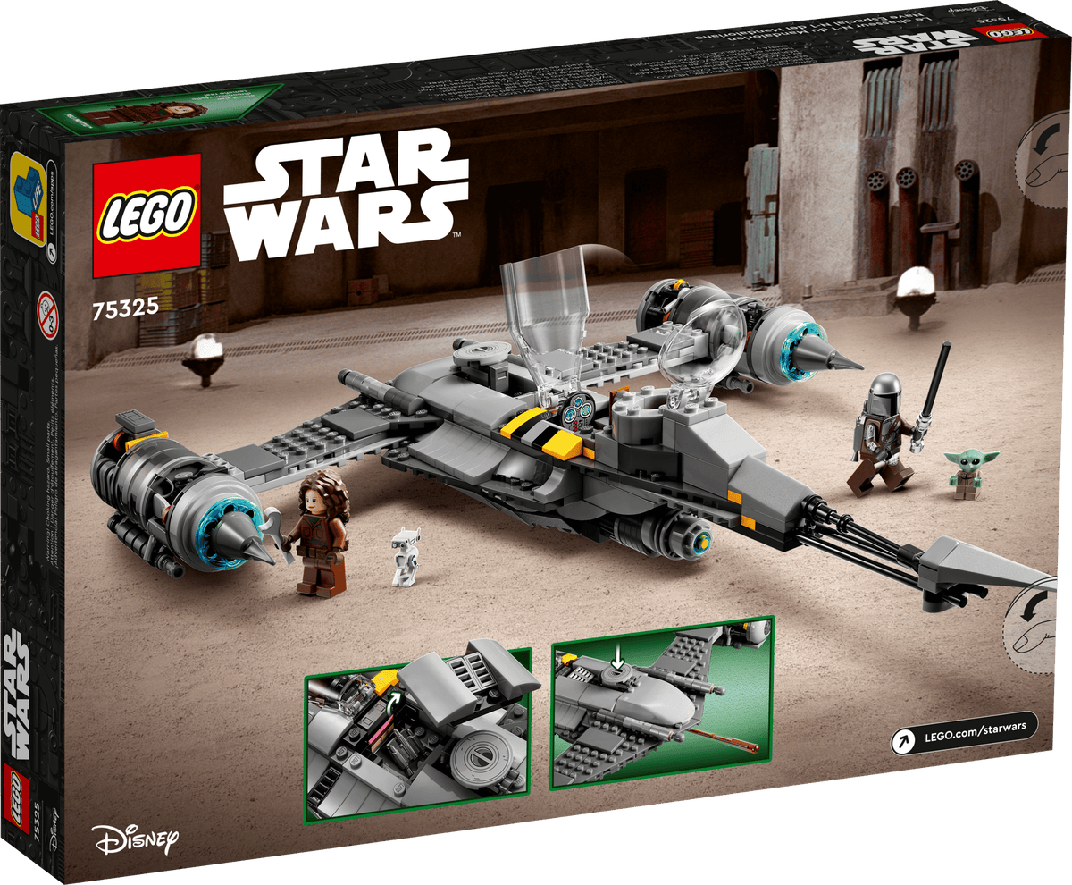 sealed box BACK - set number 75325, feature panels