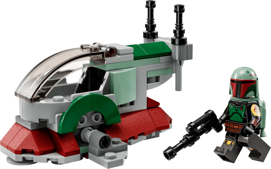 built starship render with Boba Fett minifigure