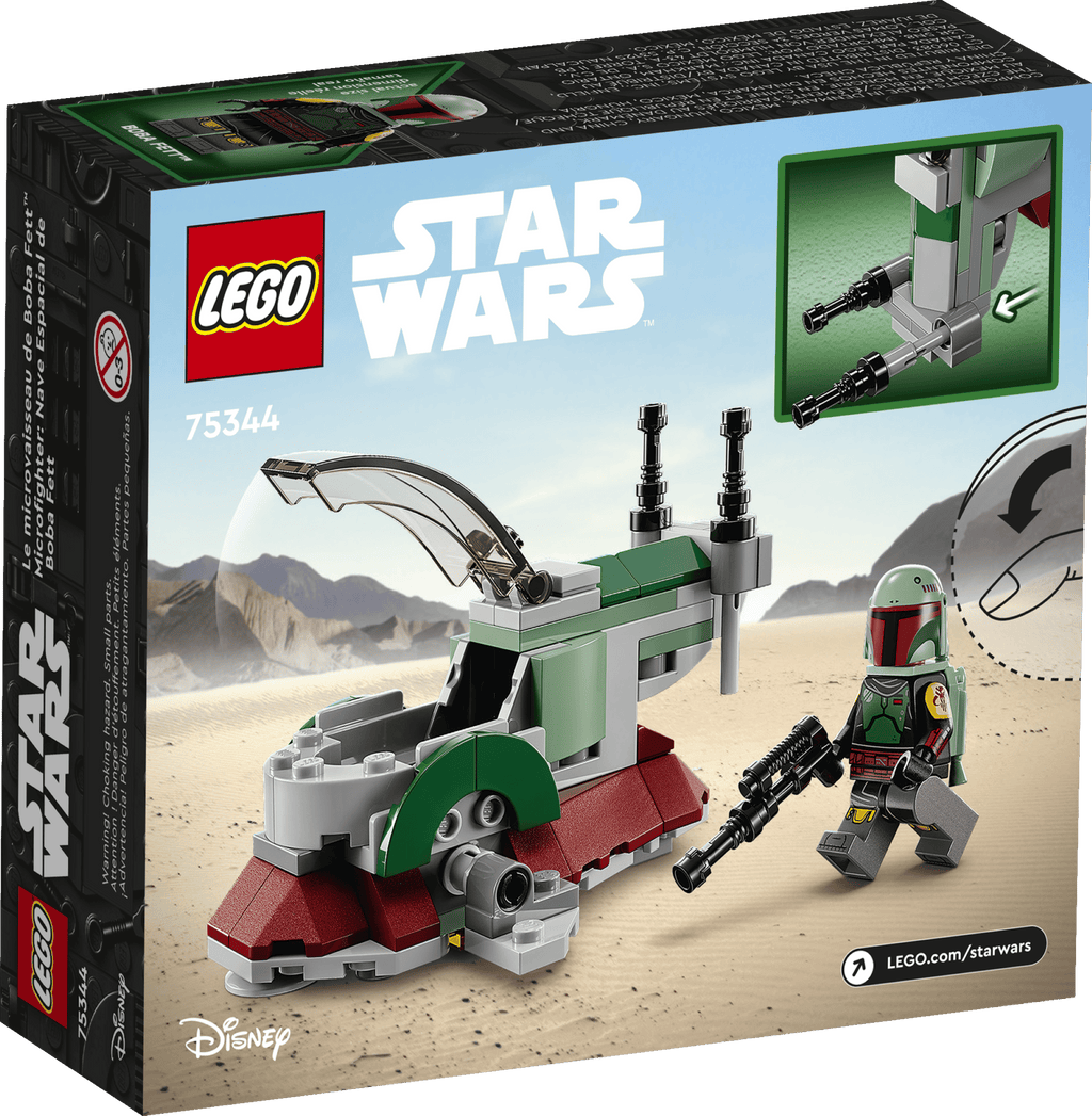 sealed box BACK - set number 75344, feature panels
