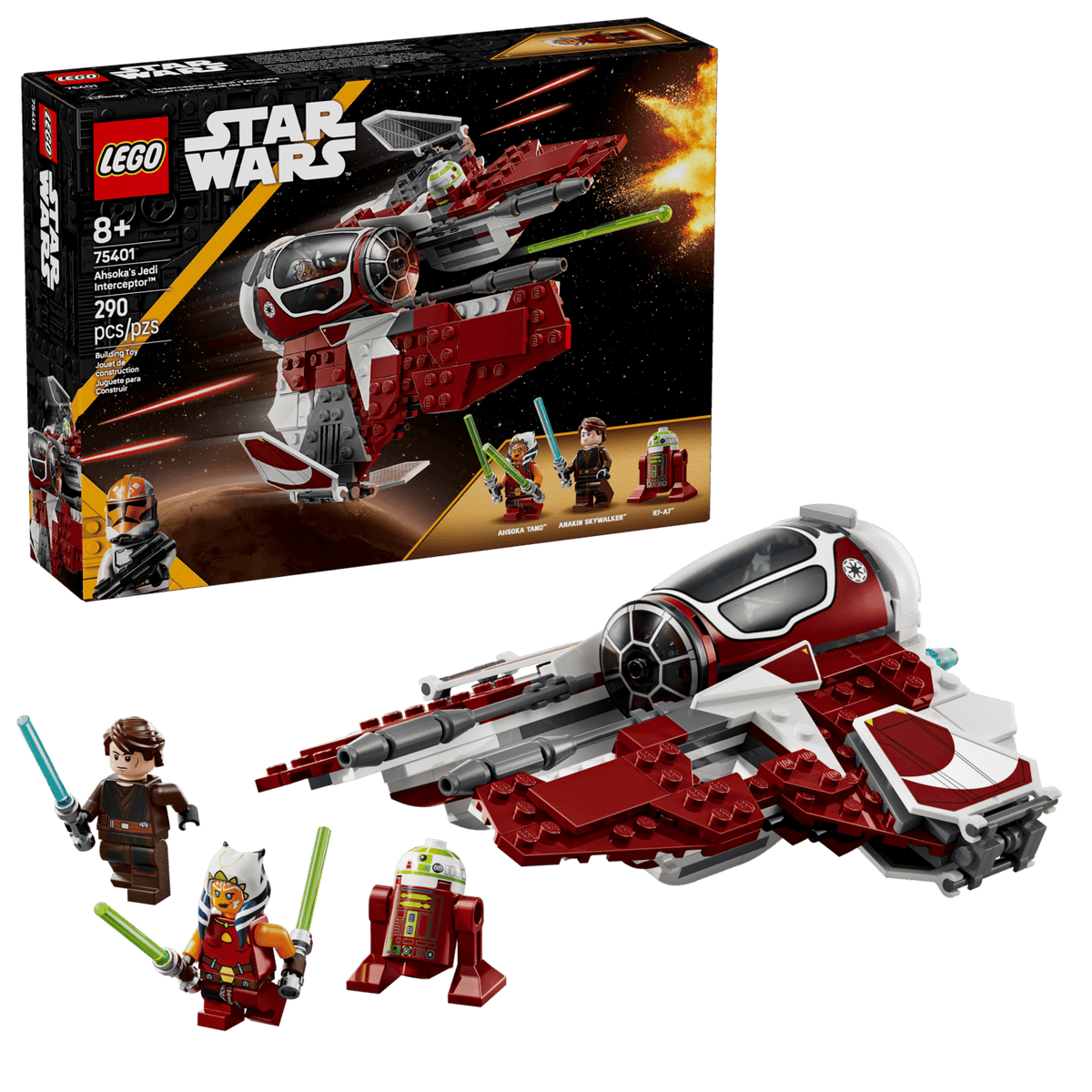 LEGO Ahsoka's Jedi Interceptor 75401 sealed box front