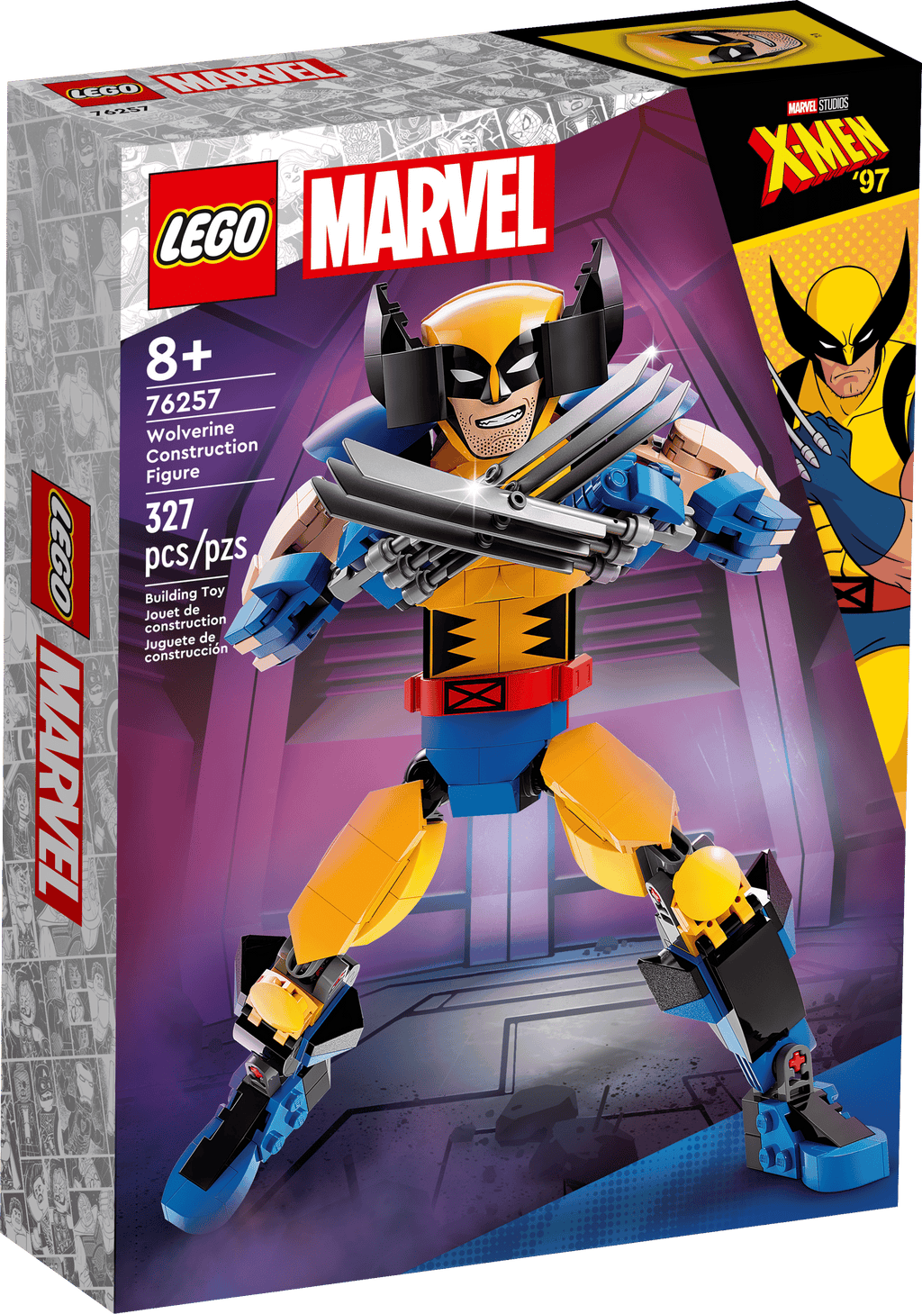 sealed retail box front - LEGO Wolverine Construction Figure 76257