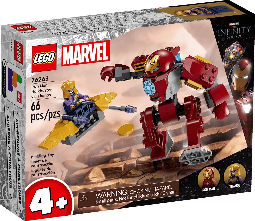 sealed retail box front - LEGO Iron Man Hulkbuster vs. Thanos 76263