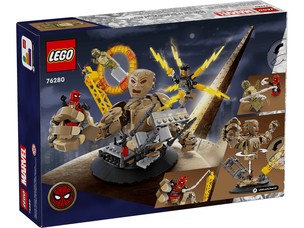 sealed retail box front - LEGO Spider-Man vs. Sandman: Final Battle 76280