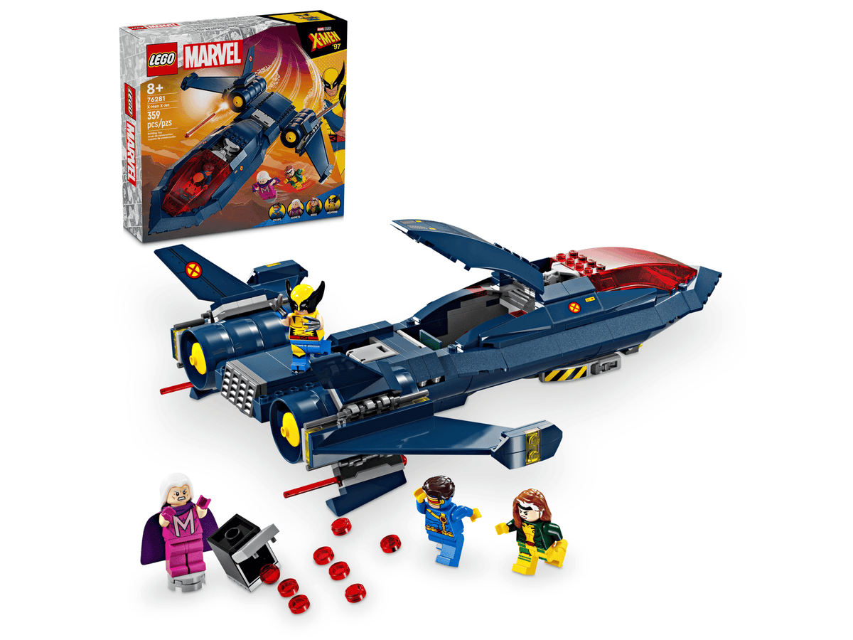 sealed box with built X-Jet and minifigures