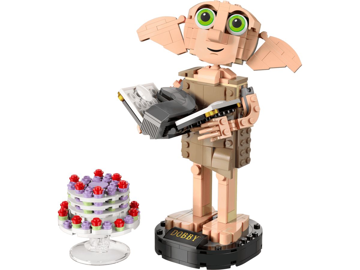 built Dobby model render with cake accessory