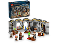 LEGO Hogwarts Castle: Potions Class 76431 — front of the box and the built model