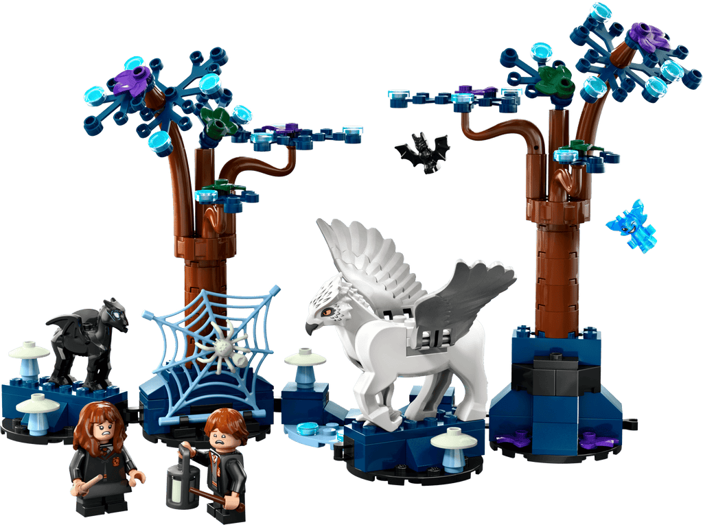 LEGO 76432 Forbidden Forest: Magical Creatures — the full scene