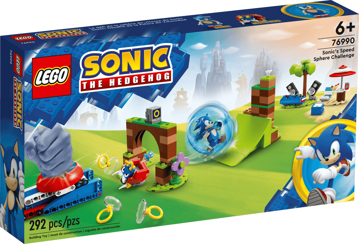 sealed retail box front - LEGO Sonic's Speed Sphere Challenge 76990