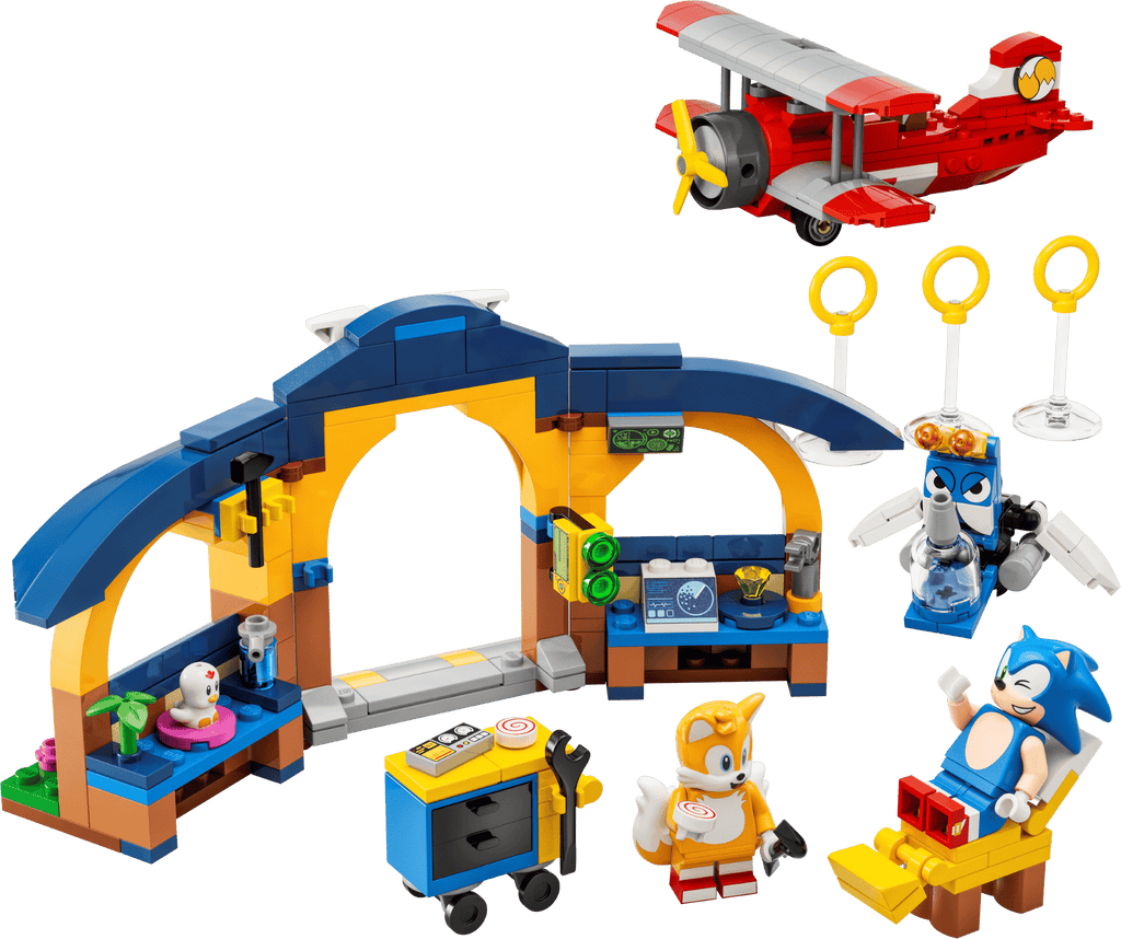 assembled model - LEGO Tails' Workshop and Tornado Plane 76991