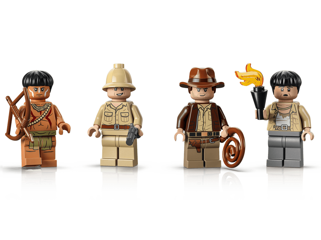 LEGO 77015 Temple of the Golden Idol — the four minifigures